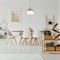 Designers Fountain Ava 60 Watt 1 Light Brushed Gold Pendant with White Fabric Shade D281M-16P-BG - alternate 2